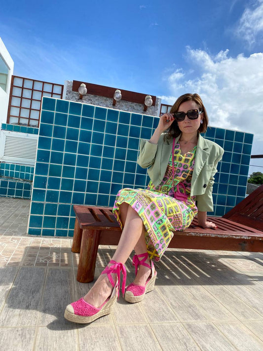 Printed Cotton Dress Yucatan