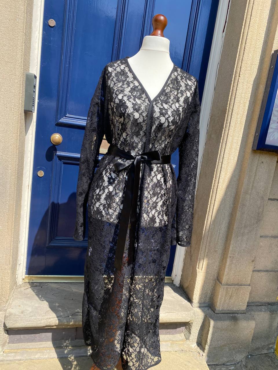 Lace Beach Robe Dress Long