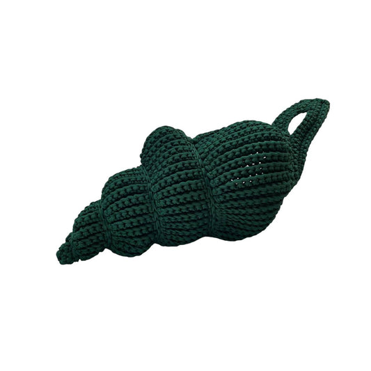 Spiral Shell Storage Hanging Basket in Green