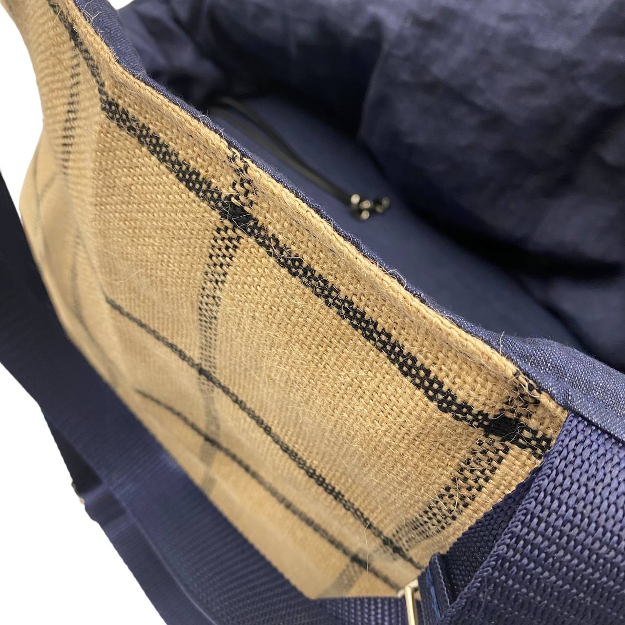 Dune Jute and Linen Dog Carrier